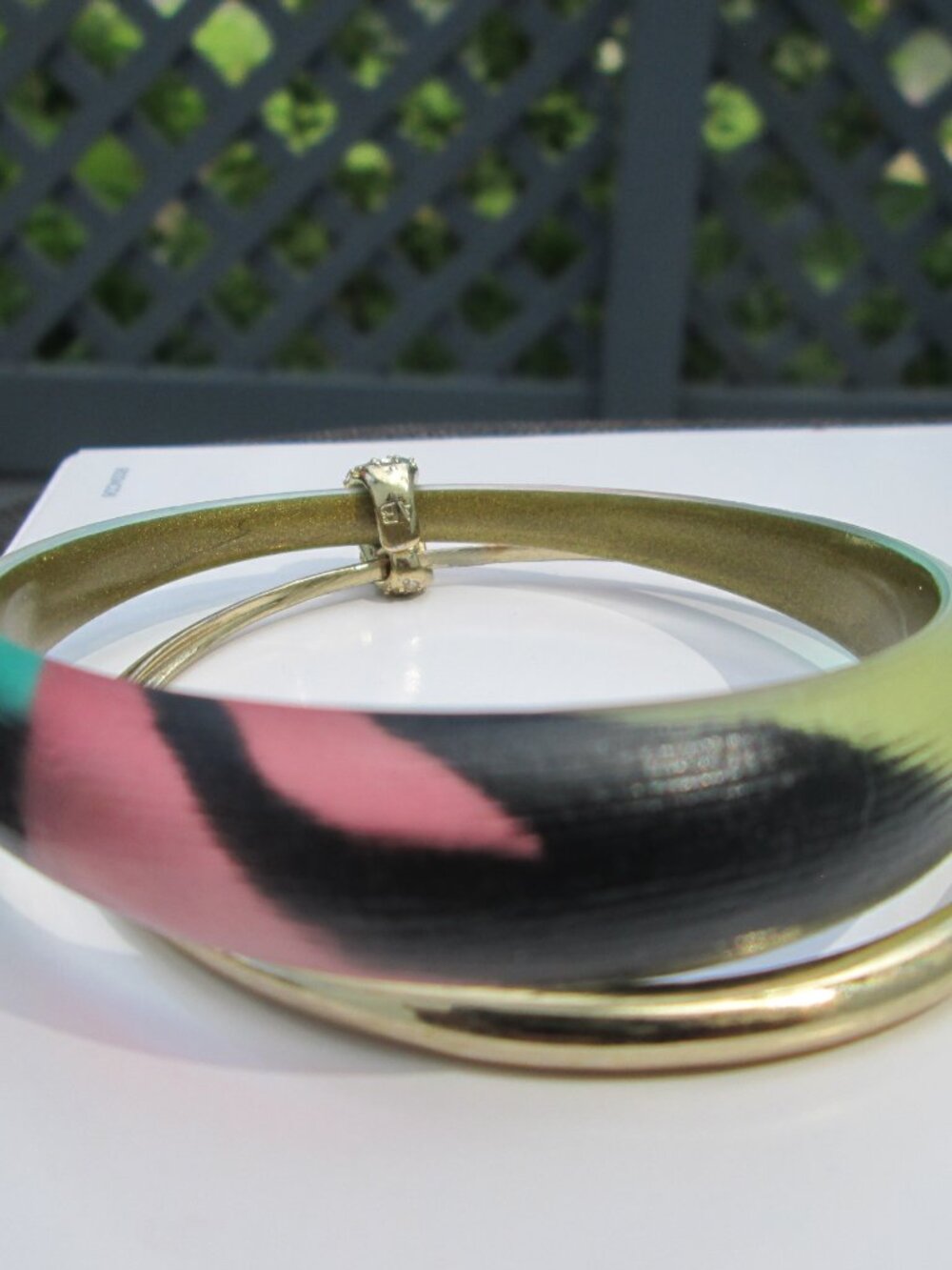 Alexis Bittar Tapered Lucite Bracelets set
